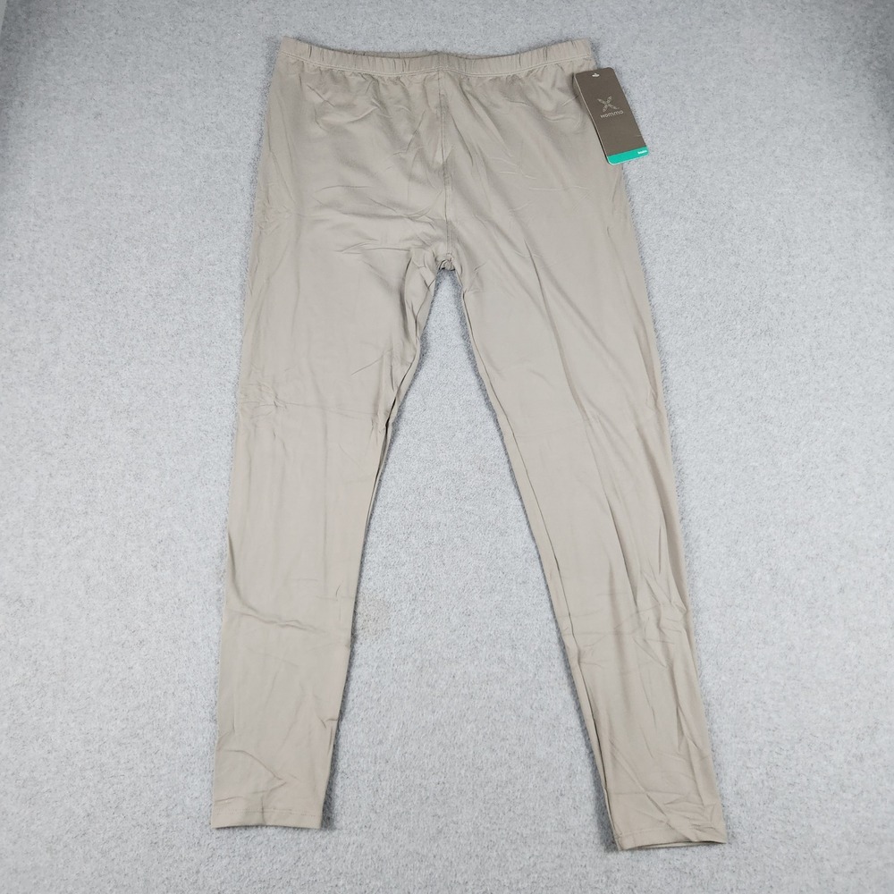 Homma Leggings Womens 3XL/4XL Beige Seamless 4-Way Stretch Comfort Elastic Waist